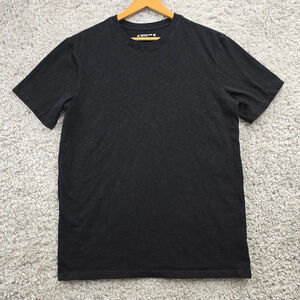 American Giant Shirt Mens Medium Black Short Sleeve Pullover Cotton USA